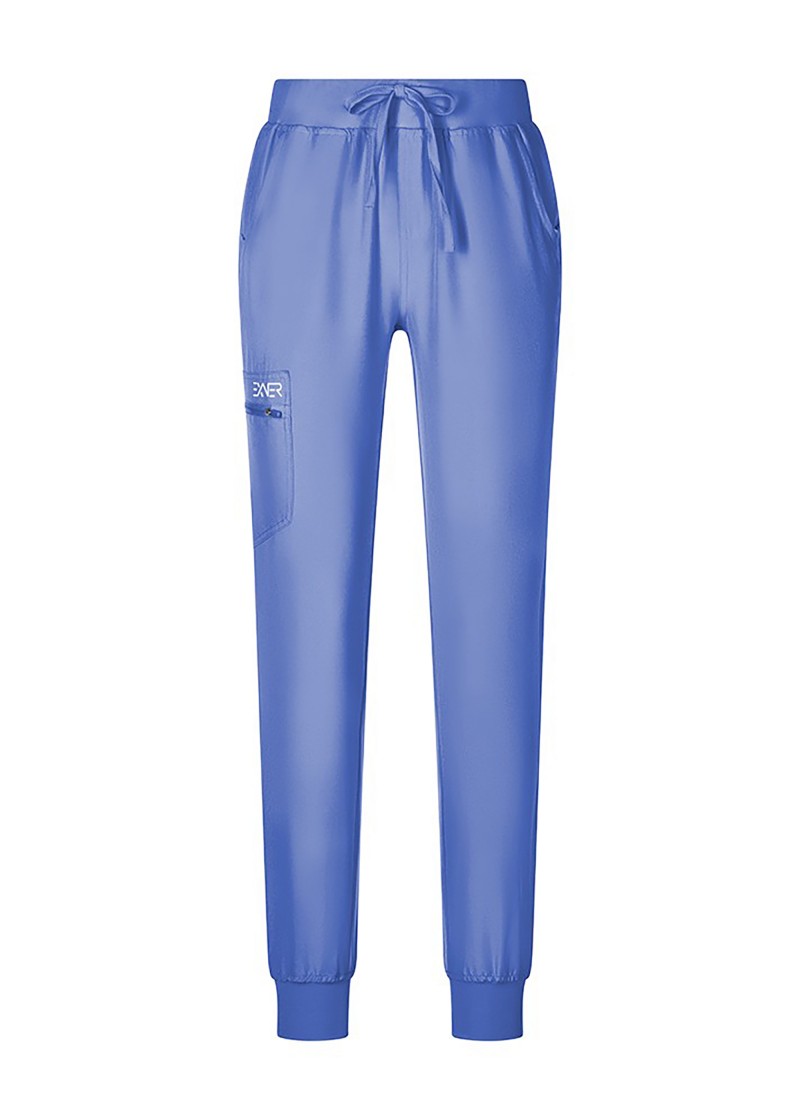 Sportliche Damen-Schlupfhose in hell blau /Slim