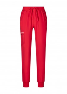 Sportliche Damen-Schlupfhose in rot /Slim Fit