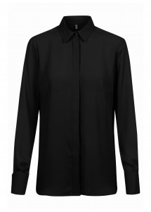 Chiffon-Bluse Regular Fit 6580 schwarz GREIFF