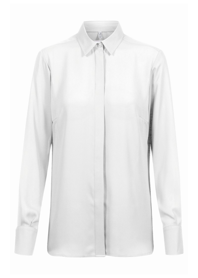 Offwhite Chiffon Bluse für Damen