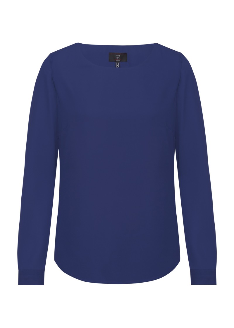 Chiffon-Bluse für Damen (marineblau)