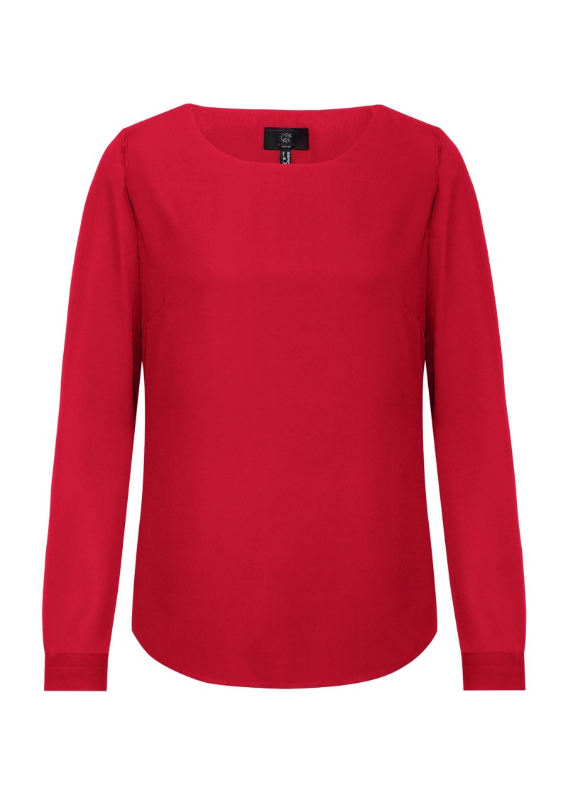 Chiffon-Bluse für Damen (rot)