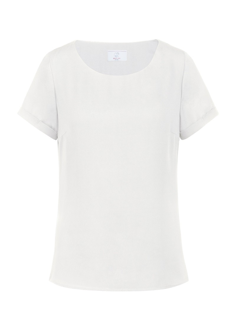 Offwhite Chiffon-Bluse für Damen