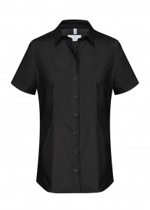 Stretch Damenbluse Schwarz Greiff Vorderseite