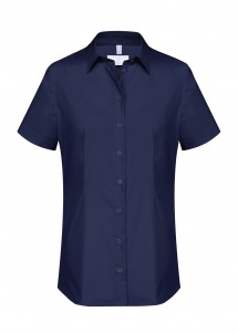 Stretch Damenbluse (marine)
