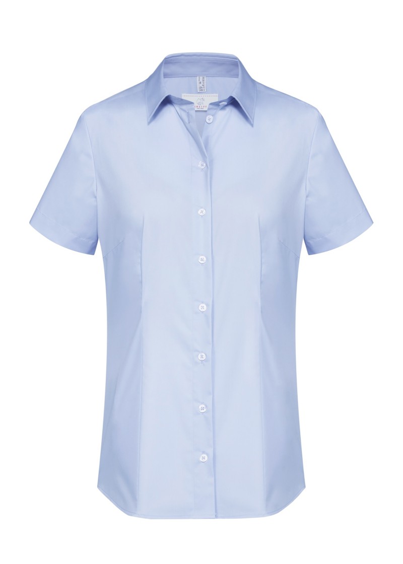 Stretch Damenbluse (blue)