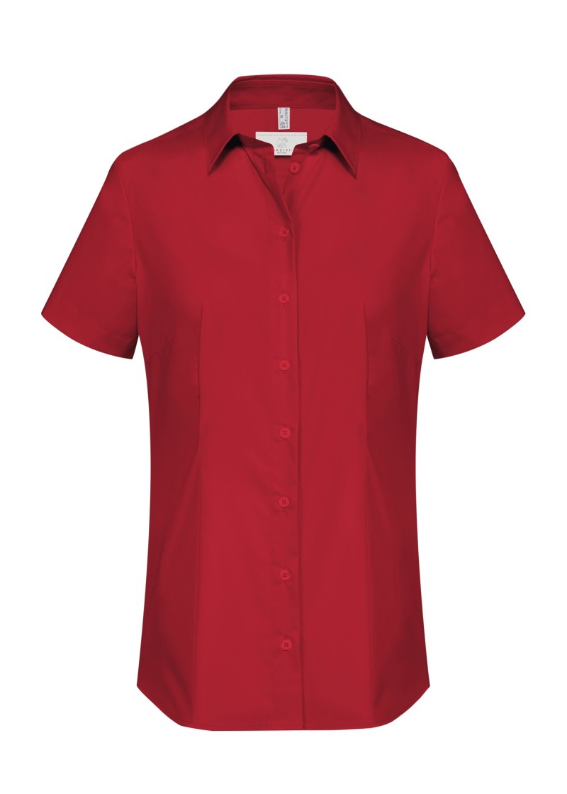 Stretch Damenbluse (rot)