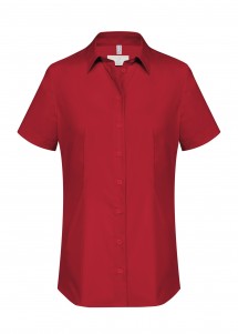 Stretch Damenbluse (rot)