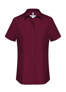 Stretch Damenbluse (bordeaux)