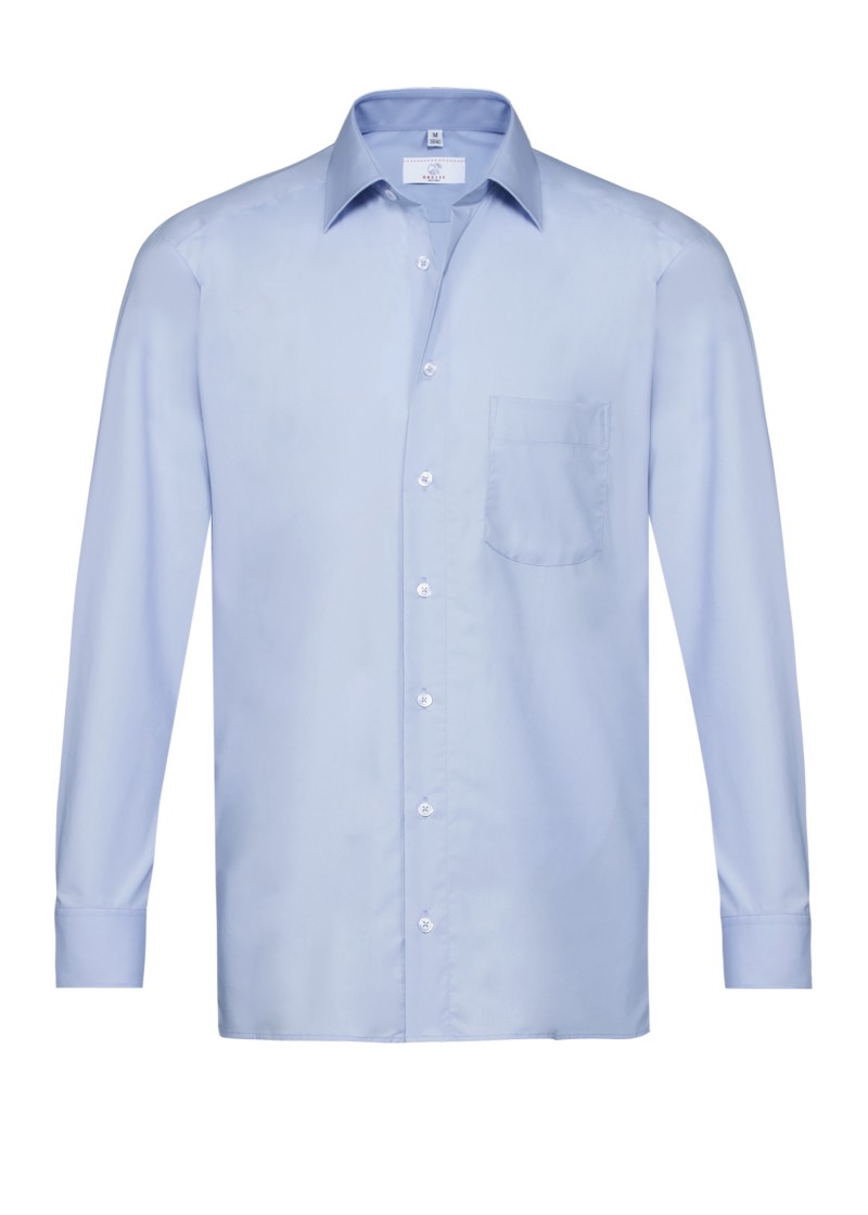 Herren-Hemd  /  Langarm  /  Hellblau
