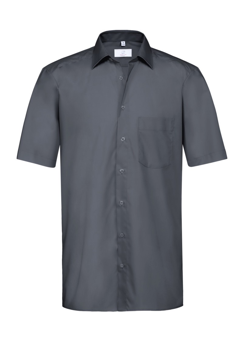 Herren-Hemd mit Kurzarm (Farbe: Anthrazit)