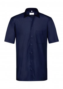 Herren-Hemd mit Kurzarm (Farbe: Marine)