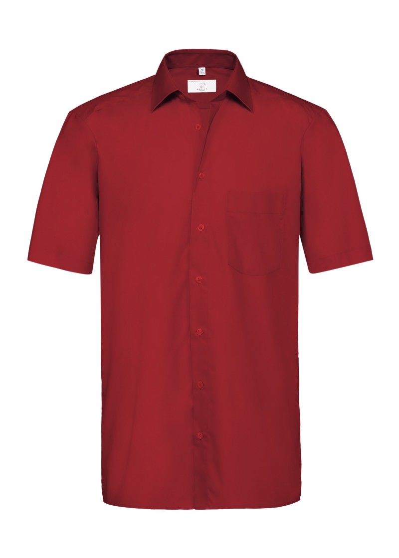 Herren-Hemd mit Kurzarm (Farbe: Rot)