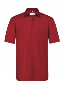 Herren-Hemd mit Kurzarm (Farbe: Rot)