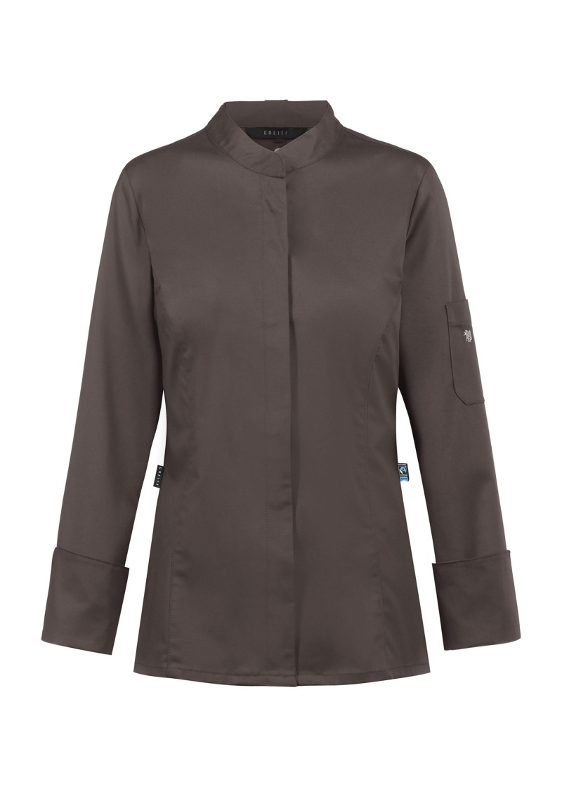 Damen Kochjacke (taupe) Regular Fit