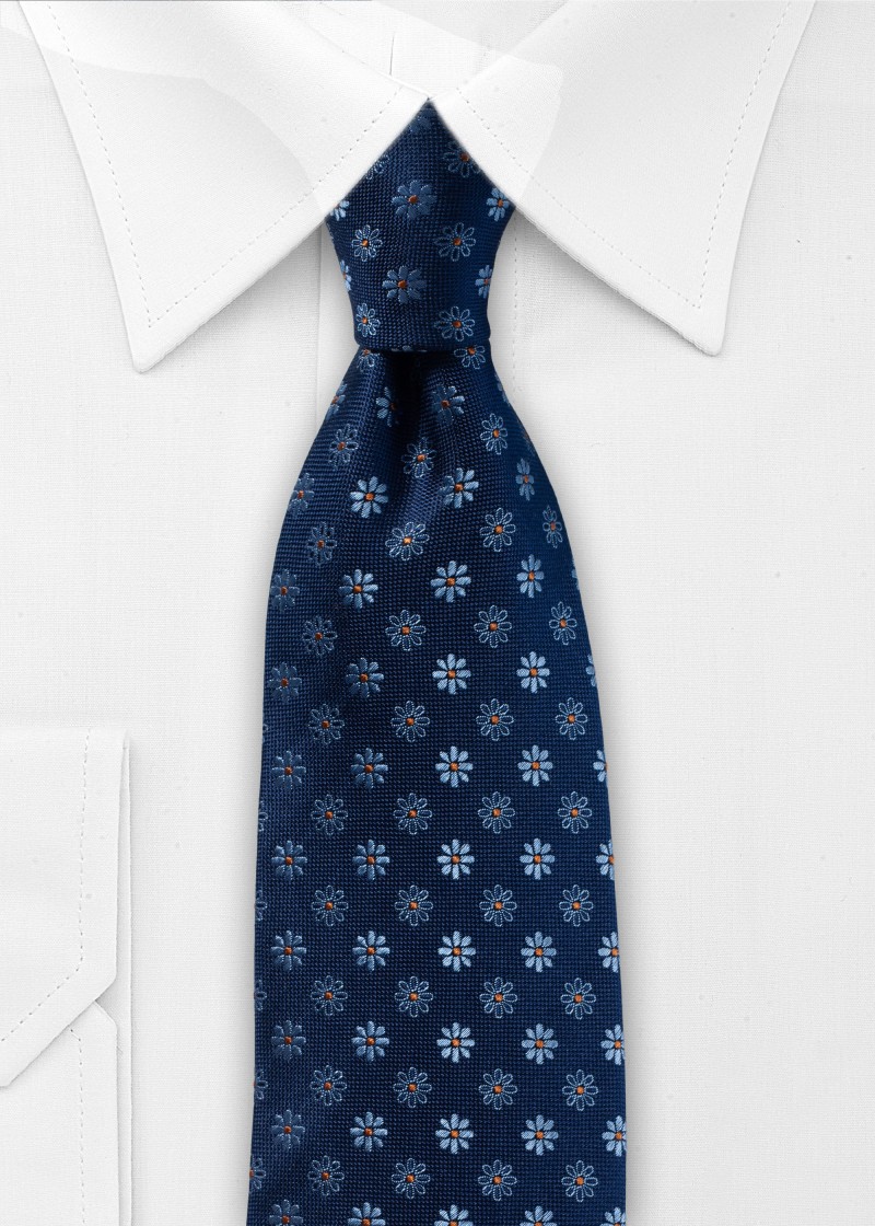 Seidenkrawatte Dunkelblau mit elegantem