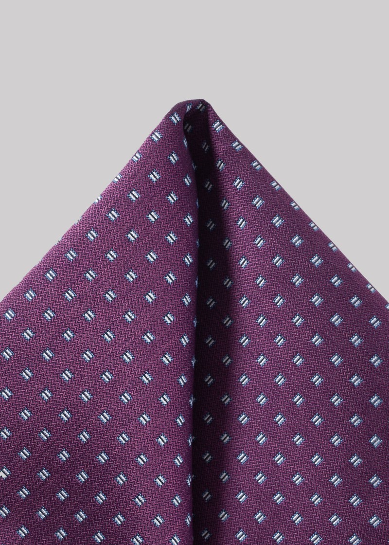 Einstecktuch in Lila mit eleganten Muster