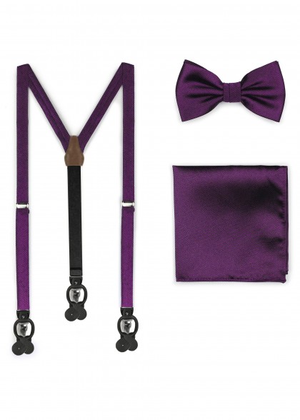 Hosenträger-Set aus dem gleichen Stoff und Farbe