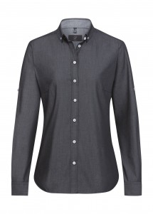 Damen-Bluse Regular Fit Anthrazit von Greiff vorne