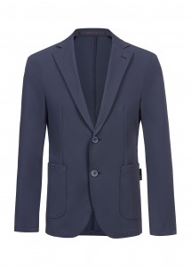 Herren - Sakko in Marine mit Recycled Material