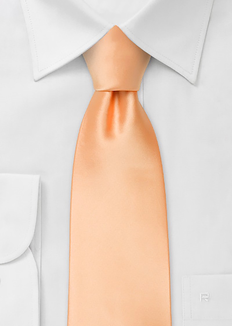 Clipkrawatte apricot Poly-Faser