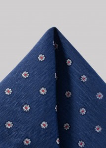 Seiden-EInstecktuch mit Blumenmuster von Cavalieri