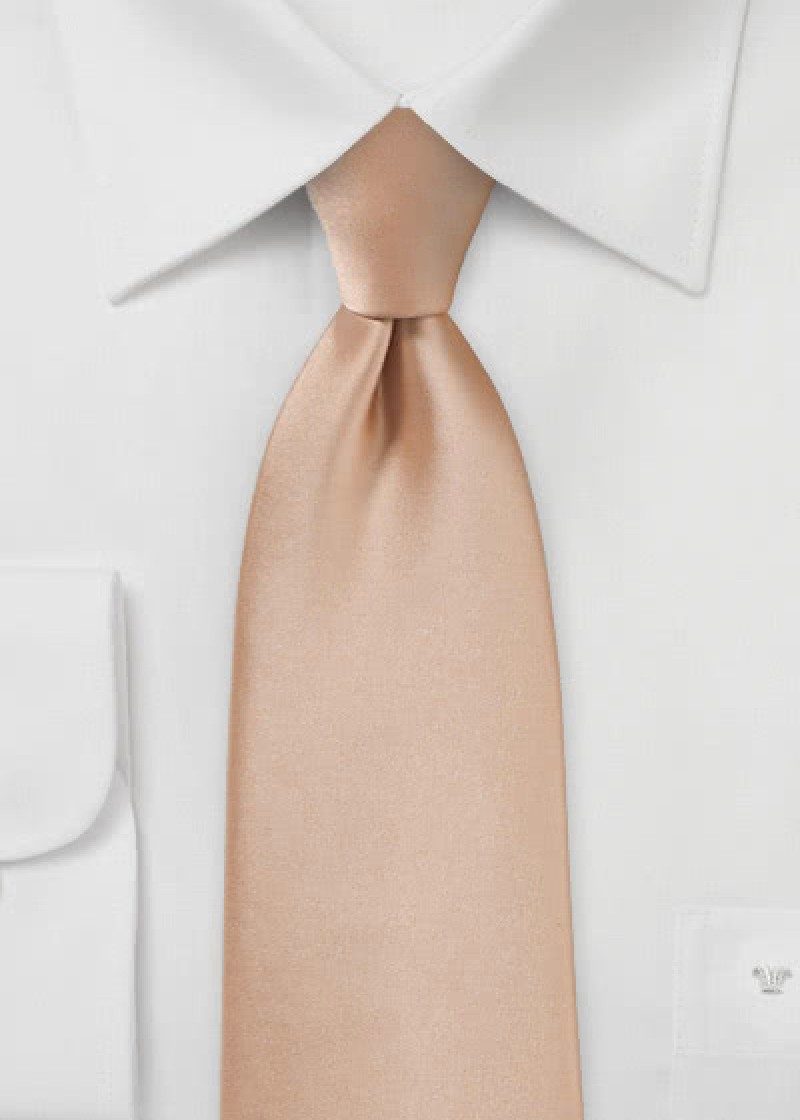 Modische Businesskrawatte Beige Mikrofaser