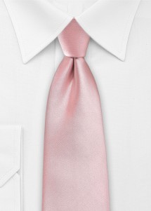 Seiden-Herrenkrawatte glänzend Rosé