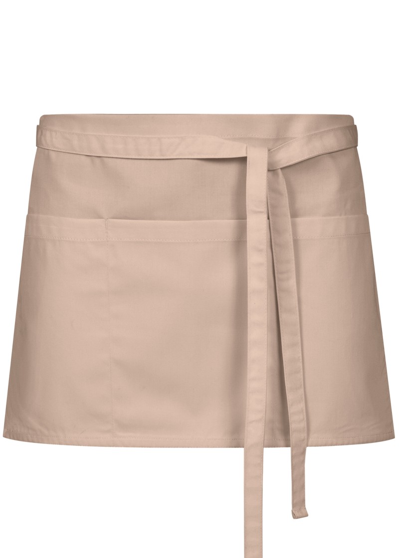 Vorbinder in Sandfarben mit Taschen