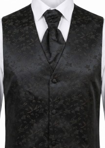 Westen-Set mit floralem Muster (Braun)