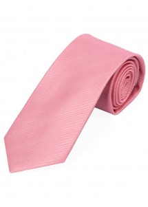Lange Krawatte monochrom Streifen-Oberfläche Rosé
