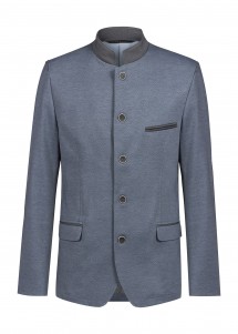 Herren - Jerseysakko Greiff (blau / Kontrast grau)