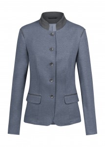 Damenblazer im Trachten-Look Blau-Grau vorne