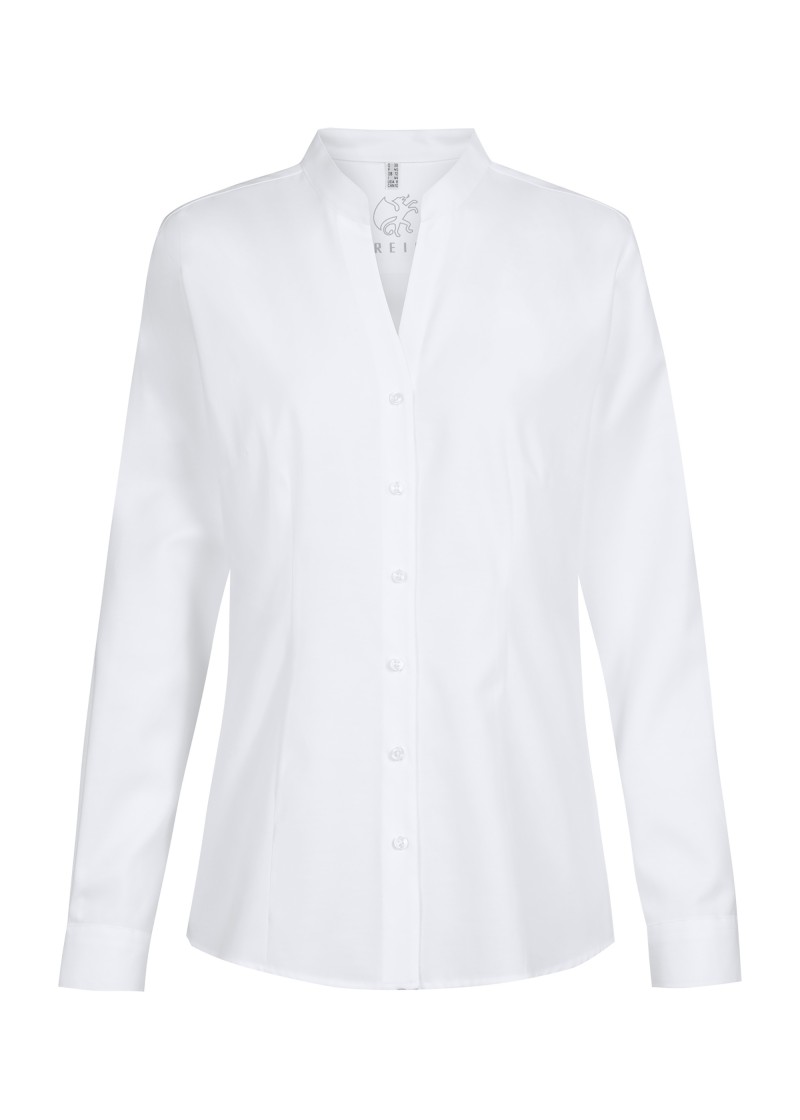 Damen - Stehkragenbluse Regular Fit