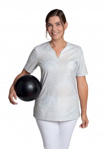 Schlupfkasack für Damen in grau / bronze