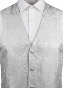 Weste mit Ornamenten  Silber / Grau Ashford