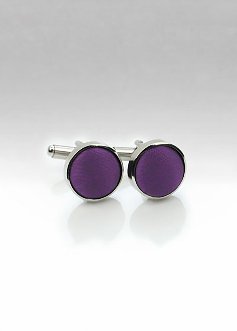 Cufflinks Stoff violett