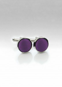 Cufflinks Stoff violett