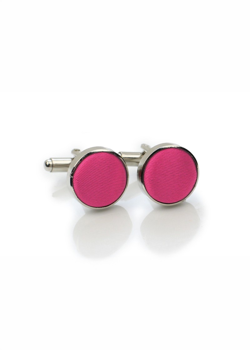 Cufflinks Stoff pinkfarben