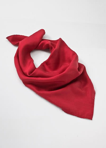 Halstuch aus dem gleichen Stoff und Farbe