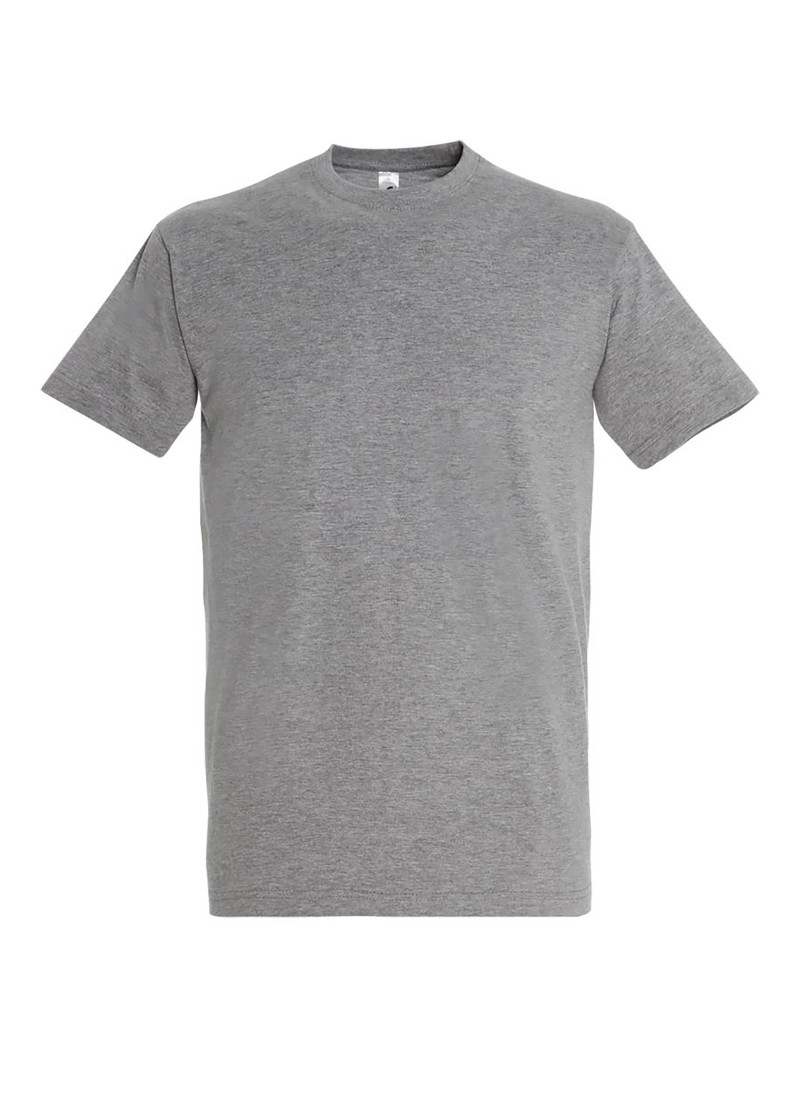 Graues kurzarm T-Shirt Unisex mit