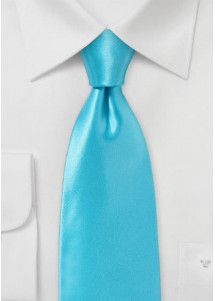 Businesskrawatte italienische Seide aqua monochrom elegant