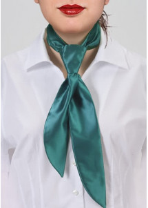 Service-Damenkrawatte türkis Poly-Faser