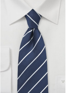 Krawatte navy Streifen