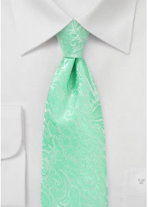 Herrenkrawatte mint Rankenmuster elegant