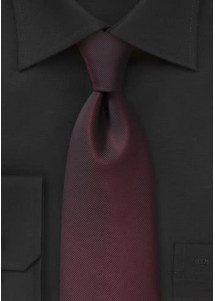 Sicherheitskrawatte Poly-Faser bordeauxrot