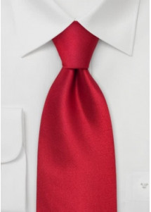 Krawatte unifarben mittelrot