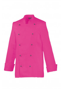 Damen-Kochjacke (langarm) in Hot Pink