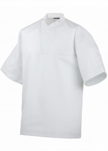 Dynamisches Unisex Kochhemd - Weiß