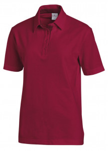 Unisex Poloshirt beere Baumwolle Stretch
